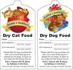 Buddy's Buddies Pet Giving Tree Tags