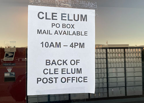 ATTENTION: Cle Elum Post Office Box holders