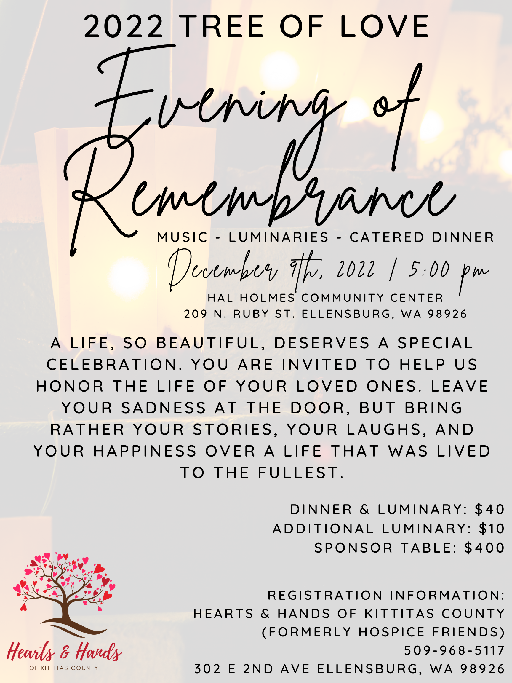 Tree of Love: Evening of Remembrance | Northern Kittitas County Tribune